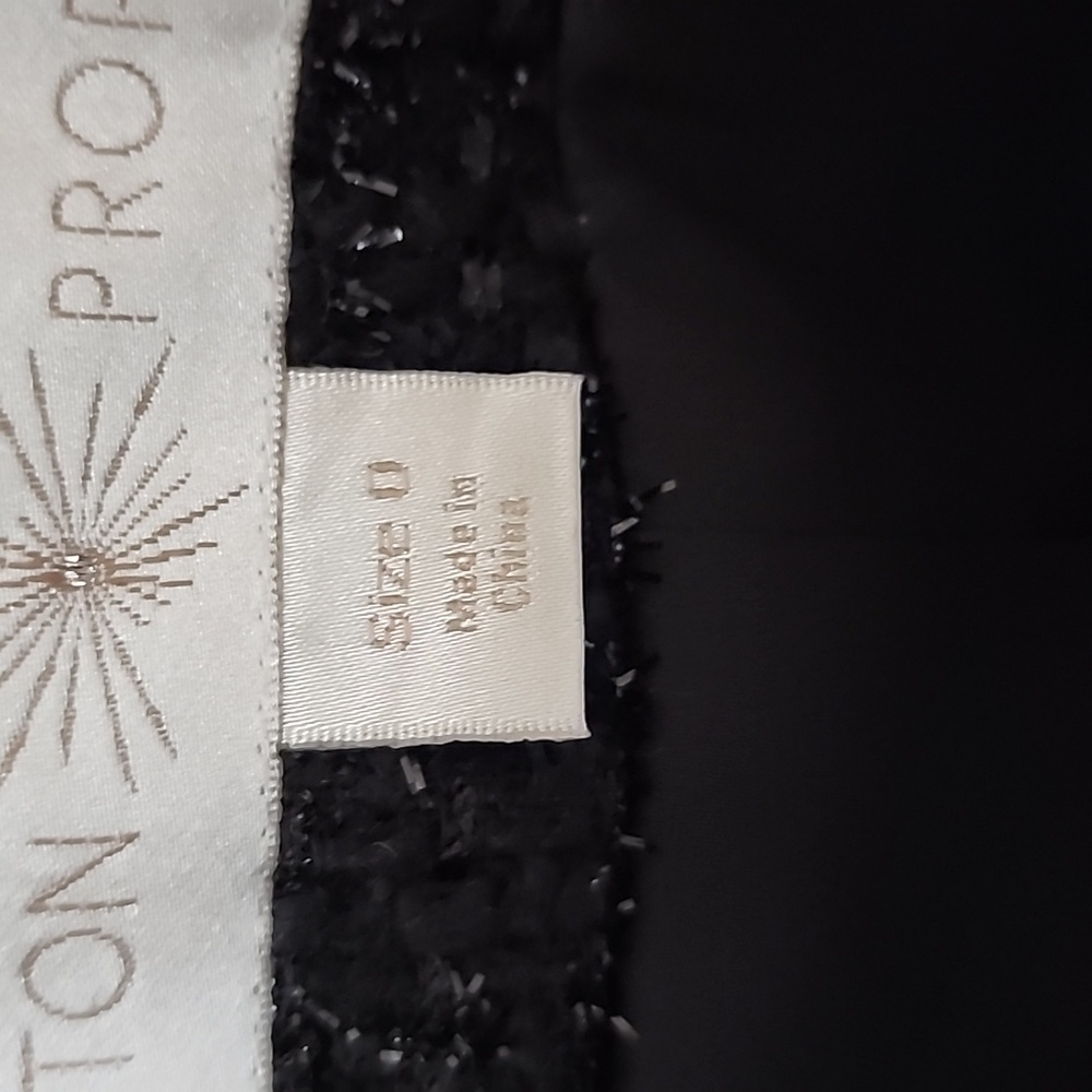 🌟🖤 BOSTON PROPER BLACK/SILVER PARISIAN JACKET 🖤🌟 - Picture 6 of 12